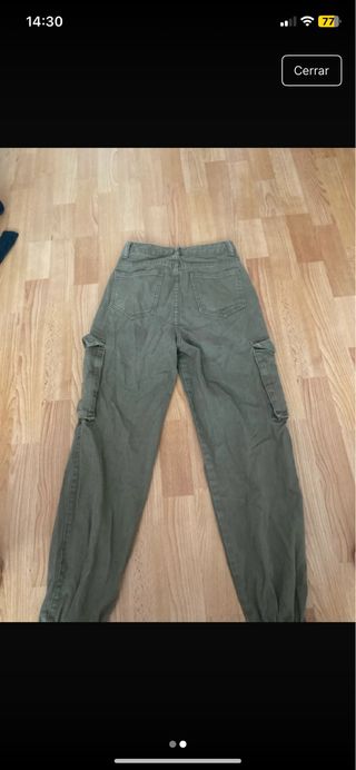 Vaqueros cargo verdes