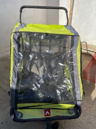 Remolque doble de bicicleta para niños