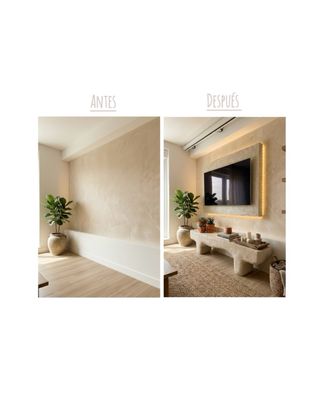 Banco decorativo. Mueble bajo TV o recibidor