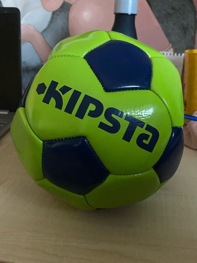Pallone da calcio Kipsta verde e blu