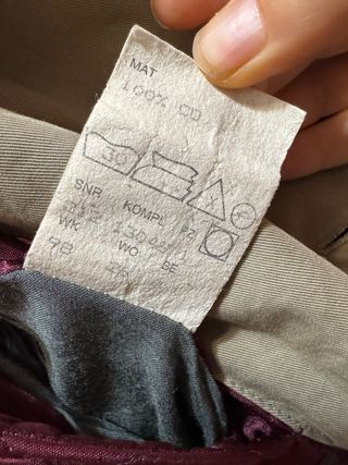 Gabardina oversize vintage larga beige/verde