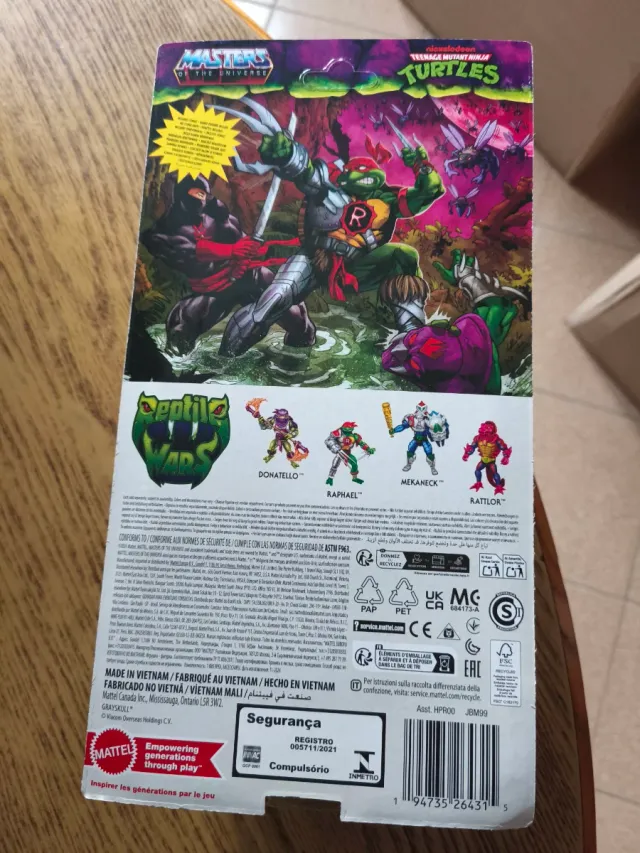Figura de acción de Raphael TMNT MOTU Mattel