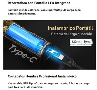 Maquina de Afeitar Recortadora de Barba Cortapelos