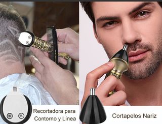 Maquina de Afeitar Recortadora de Barba Cortapelos