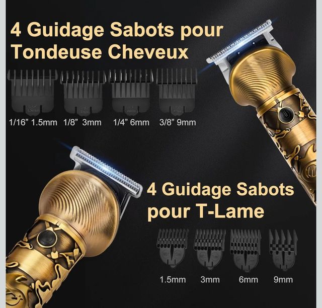 Macchina da barba e tagliacapelli per barba con accessori multipli