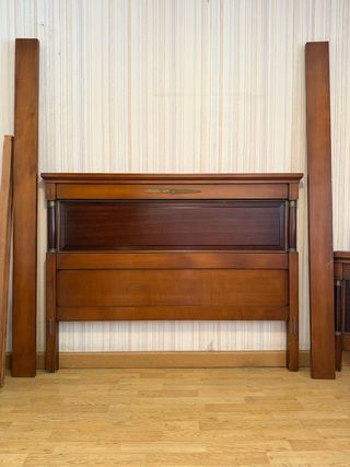 CÓMODA CON ESPEJO DORMITORIO MADERA MACIZA ANTIGUA