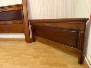 CÓMODA CON ESPEJO DORMITORIO MADERA MACIZA ANTIGUA