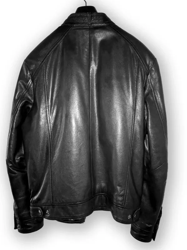 Chaqueta Biker de piel para hombre