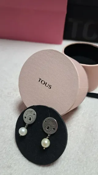 Pendientes Tous Plata y Perla