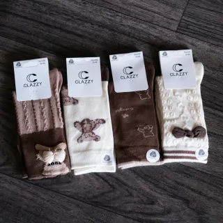 Calcetines CLAZZY beige y marrón