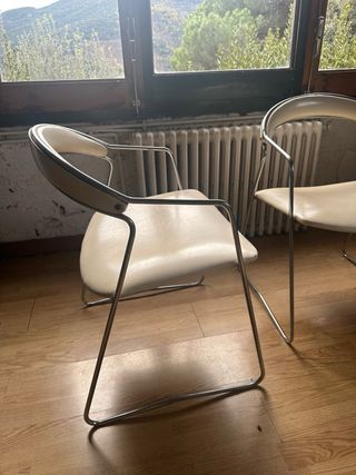 2 Poltrone Vintage Cromate Italia Anni 90