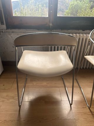 2 Poltrone Vintage Cromate Italia Anni 90