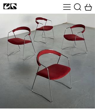 2 Poltrone Vintage Cromate Italia Anni 90