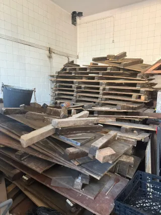 Tarimas de madera con doble base