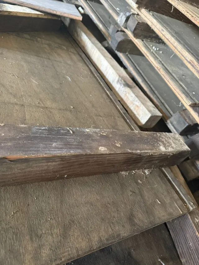 Tarimas de madera con doble base