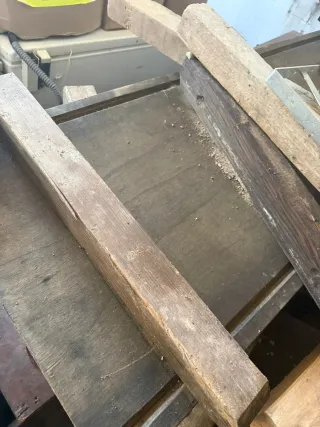 Tarimas de madera con doble base