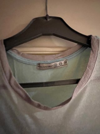 Vestido camisola azul y gris