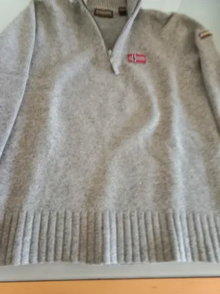 Jersey Napapijri Lana Gris Talla M