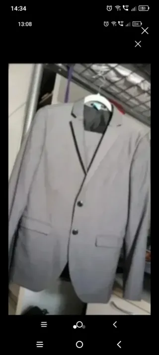 Traje de chaqueta gris para chico