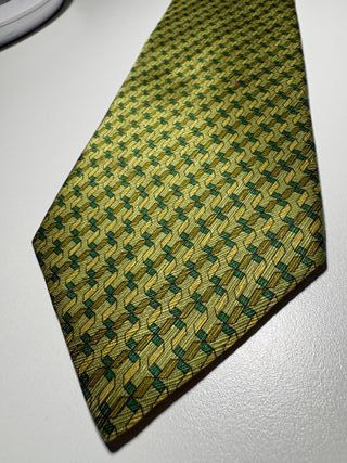 Corbata Olimpo Verde y Amarilla