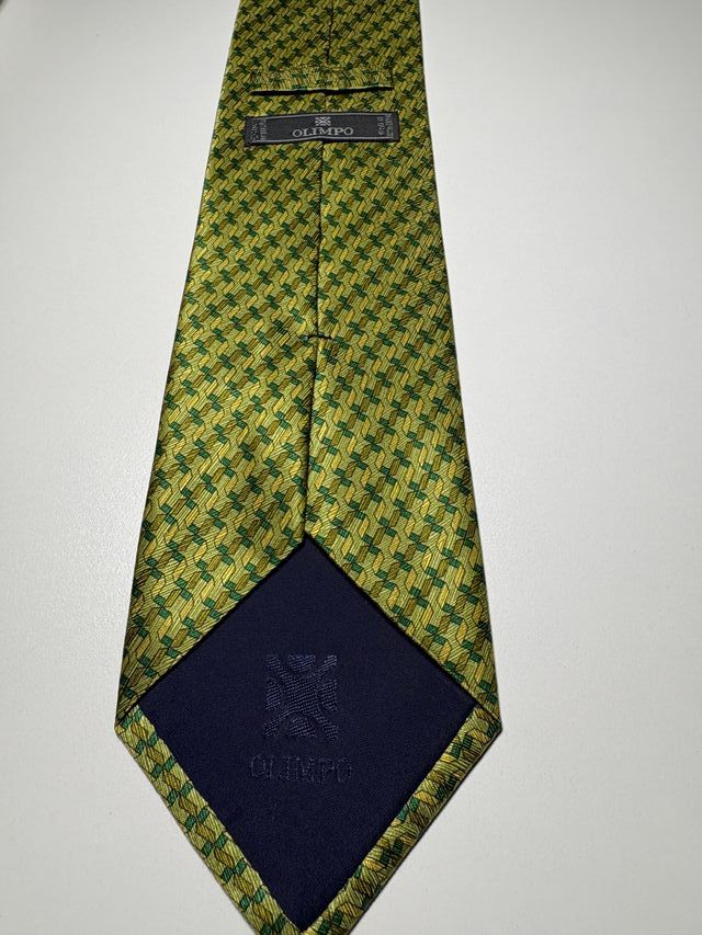 Corbata Olimpo Verde y Amarilla