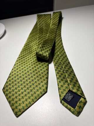 Corbata Olimpo Verde y Amarilla