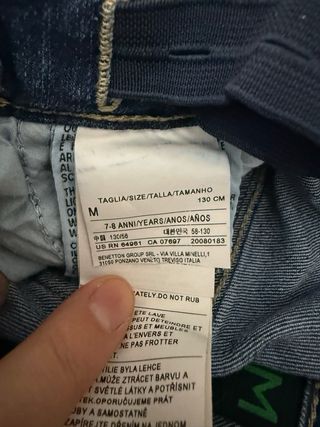 Jeans Benetton bambino/a 7-8 anni