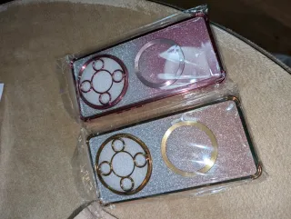 Funda Honor X9B Glitter Rosa y Dorada