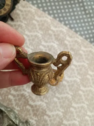 Lote figuras metal antiguas