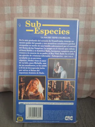Subespecies VHS Película Terror Español