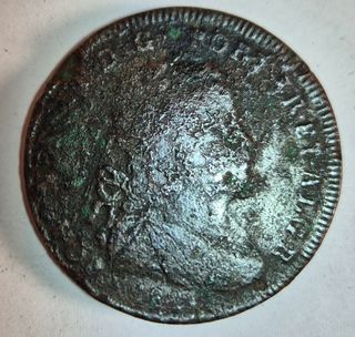 Portogallo, 40 reis 1821 in bronzo detto "Pataco".