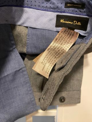 Pantalón Massimo Dutti Gris Hombre