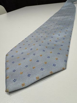 Corbata Zarauz azul y dorada