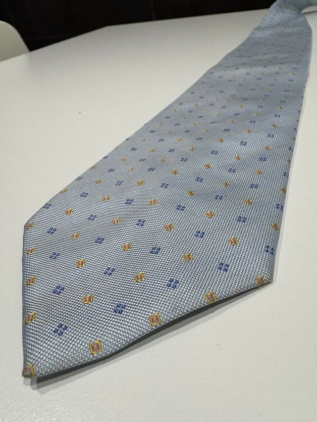 Corbata Zarauz azul y dorada