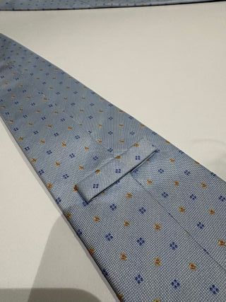 Corbata Zarauz azul y dorada