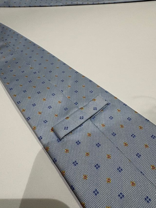 Corbata Zarauz azul y dorada