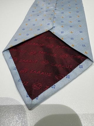 Corbata Zarauz azul y dorada