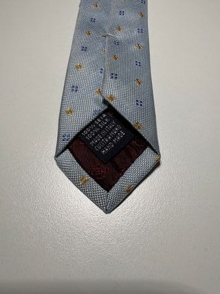 Corbata Zarauz azul y dorada