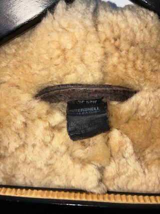 Cazadora de piel marrón