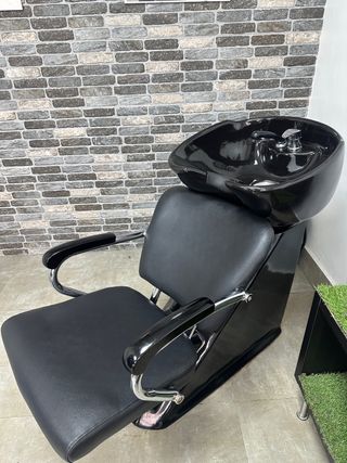 Lavacabeza peluquería negro