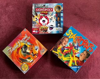Juegos de Mesa Junior-Monopoly,Trivial,Stacrobats