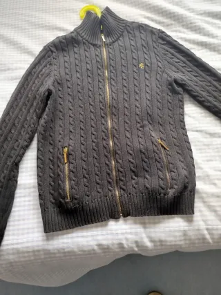 Jersey Ralph Lauren Cable Knit Cremallera Talla M
