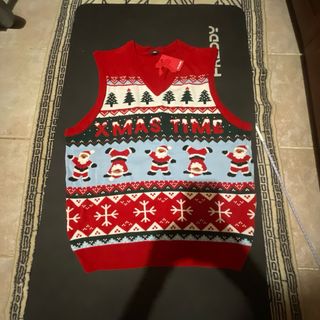 Maglione Natale scollo V Taglia M