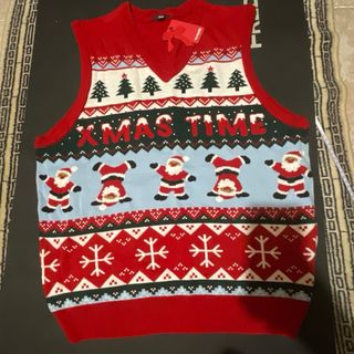 Maglione Natale scollo V Taglia M