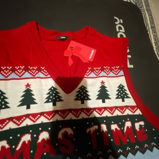 Maglione Natale scollo V Taglia M