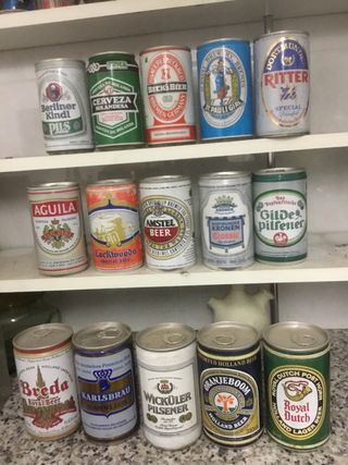 Lata cerveza colección años 80 y 90 vacía