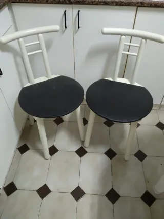 Mesa de cocina extensible blanca