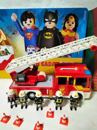 Camión Bomberos Playmobil Escalera Giratoria