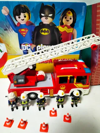 Camión Bomberos Playmobil Escalera Giratoria