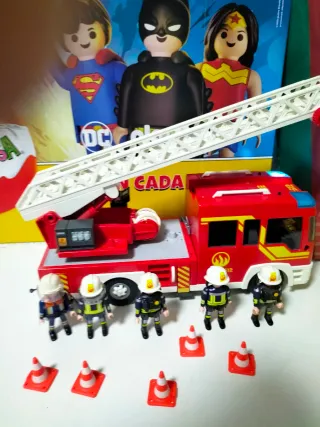 Camión Bomberos Playmobil Escalera Giratoria